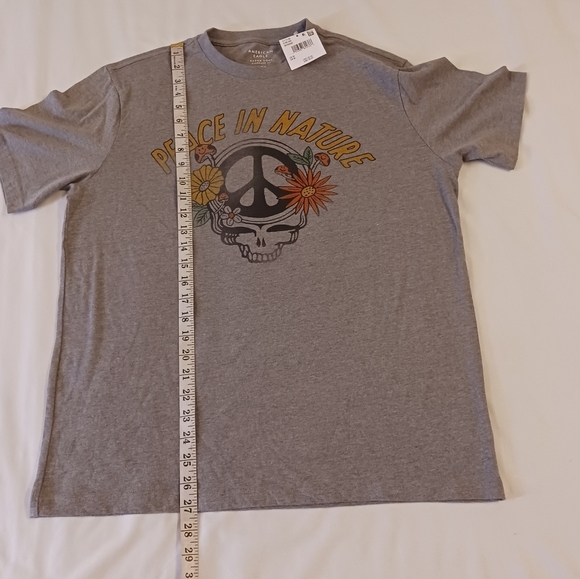American Eagle Men's Super Soft Peace in Nature Graphic T-shirt Size Medium - Picture 8 of 8
